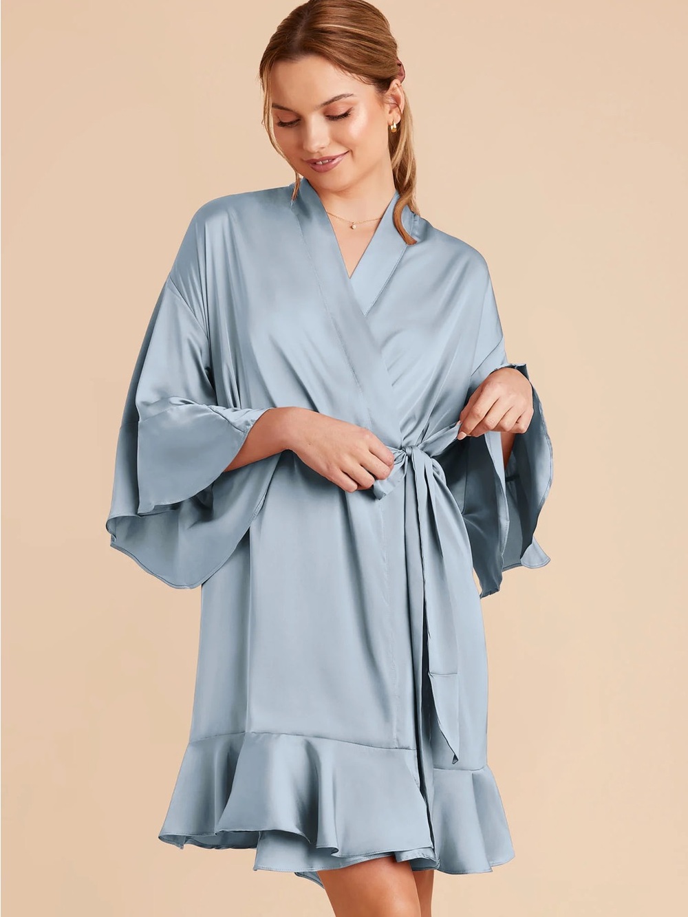 Birdy Grey Kenny Robe
Matte Satin Dusty Blue